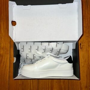 White and Black Women’s Platform Sneakers